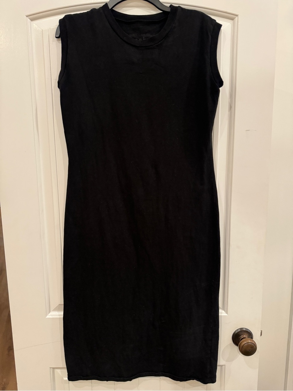 Frank & Eileen Black cotton Sleeveless tank Maxi Dress size s small tee lab
